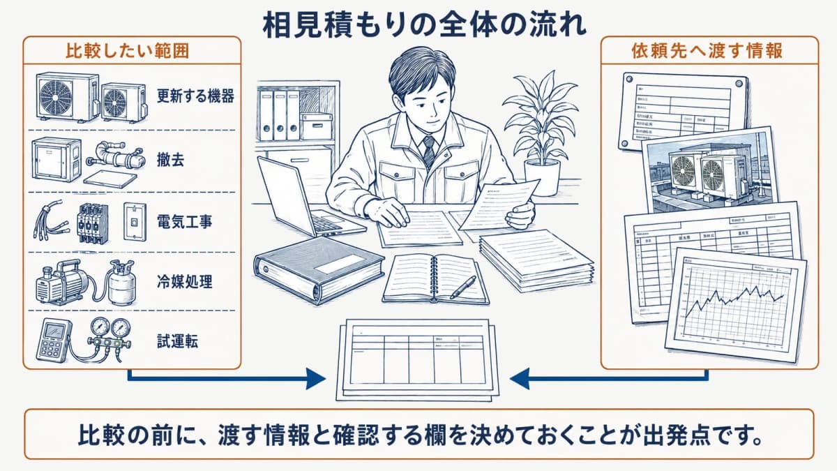 相見積もりの全体の流れ