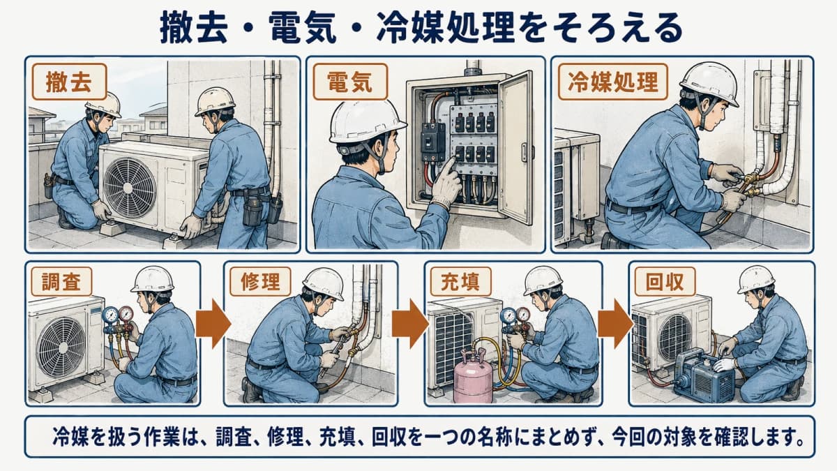 停止時間と工程の確認図
