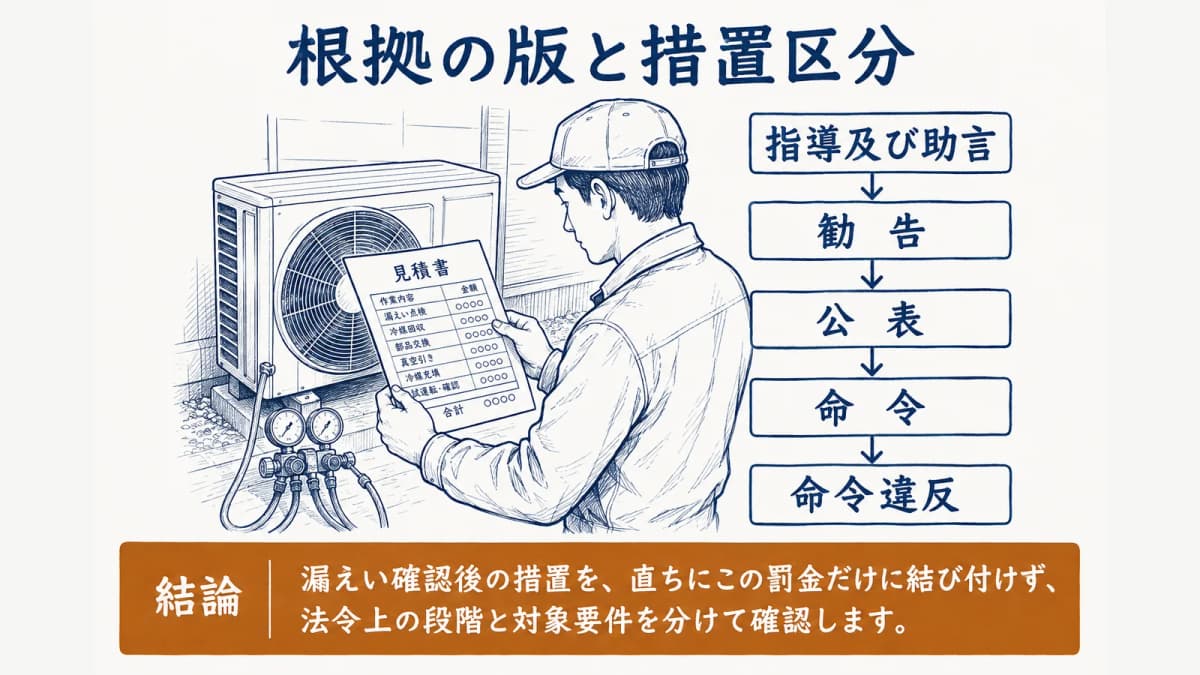 漏えい時の措置区分の段階