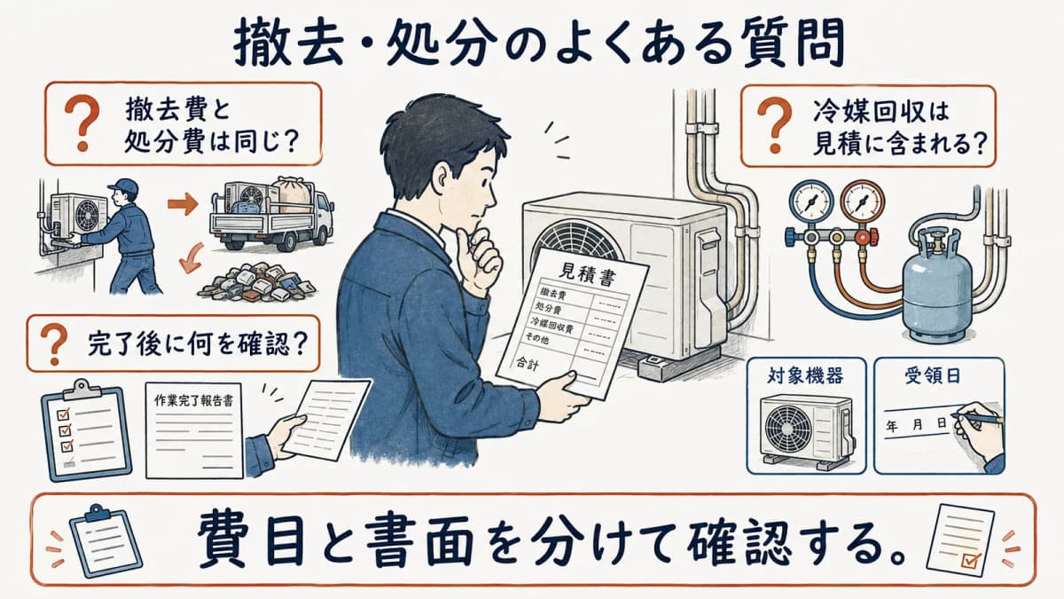 撤去処分の確認質問