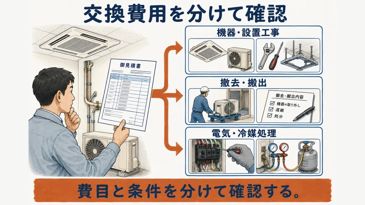 交換費用の費目