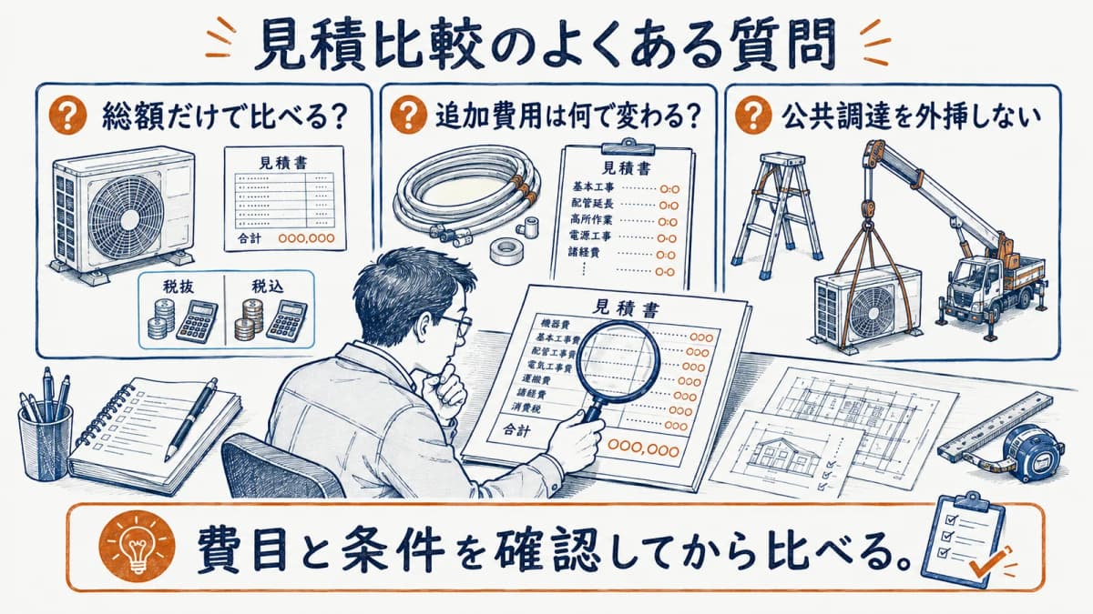 見積比較の質問